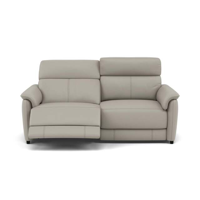 Orkney 3 Seater Recliner Sofa - 2.5 Seater Sofa with 2 Power Recliners Cat 20S - Power Recliner with USB - BXS-946B FEATHER GREY - image 1
