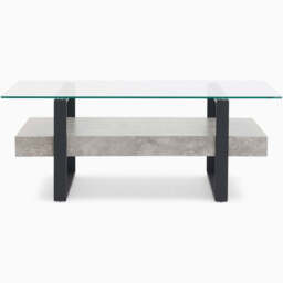 Newton Rectangular Coffee Table - Rectangular Coffee Table Light Concrete - thumbnail 1