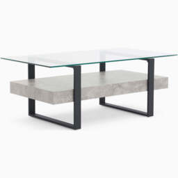 Newton Rectangular Coffee Table - Rectangular Coffee Table Light Concrete - thumbnail 3