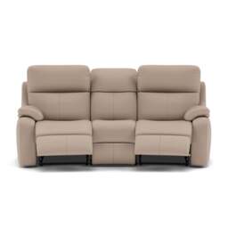 G Plan Kingsbury 3 Seater Curved Recliner Sofa - 3 Seater Power Recliner Curved Sofa Headrest + Lumbar with USB Grade L - Power with Power Headrest, Lumbar & USB - L844 Cambridge Plaster - thumbnail 1