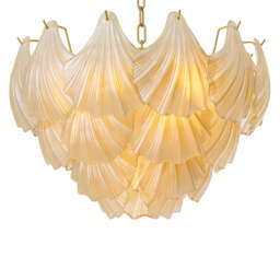 Eichholtz Ibiza Chandelier  Antique Brass And Champagne Coloured Glass  - Chandelier Ibiza - thumbnail 4