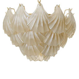 Eichholtz Ibiza Chandelier  Antique Brass And Champagne Coloured Glass  - Chandelier Ibiza - thumbnail 5