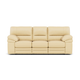 Gino 3 Seater Recliner Sofa - 3 Seater Manual Recliner Sofa Cat 60 - Manual Recliner - Cat-60/04 Montana Vanilla Cream