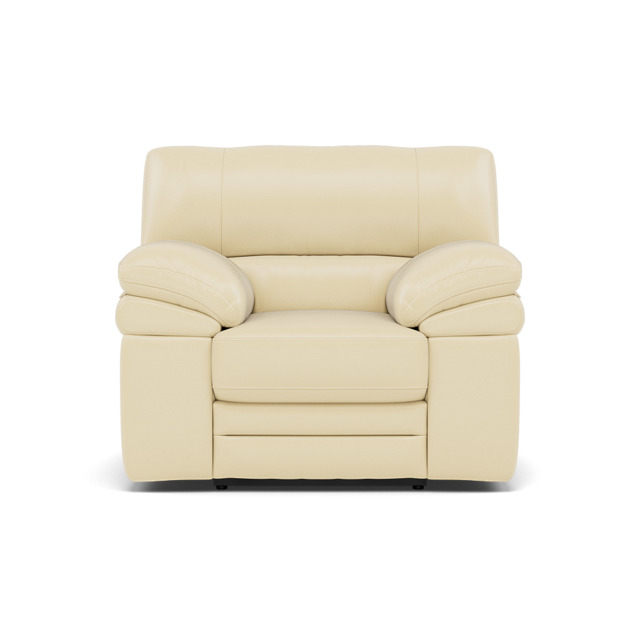 Gino Recliner Armchair - Manual Recliner Armchair Cat 60 - Manual Recliner - Cat-60/02 Montana Cool Cream - image 1