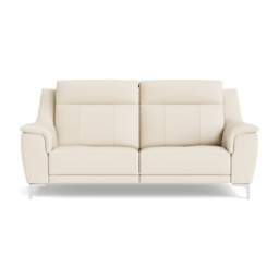 Nicoletti Carmen 3 Seater Sofa - 3 Seater Sofa CB - Feet: Shiny Metal / Torello PS Bianco 93 - thumbnail 1