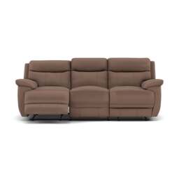 Tranquil 3 Seater Recliner Sofa - 3 Seater Sofa 2 Power Recliners Fabric - Power Recliner with USB - BFA-MAD-05 DARK TAUPE