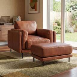 Morris Large Footstool - Rectangular footstool A Fabric - BFA-BLJ-04 TOBACCO - thumbnail 2