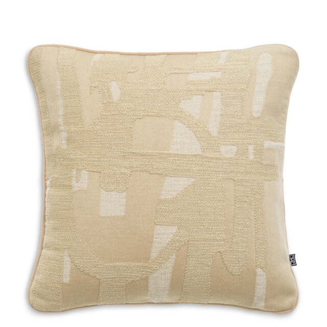 Eichholtz Saphirra Square Scatter Cushion  Natural - Saphirra Square II Scatter Cushion Natural - image 1