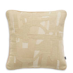 Eichholtz Saphirra Square Scatter Cushion  Natural - Saphirra Square II Scatter Cushion Natural