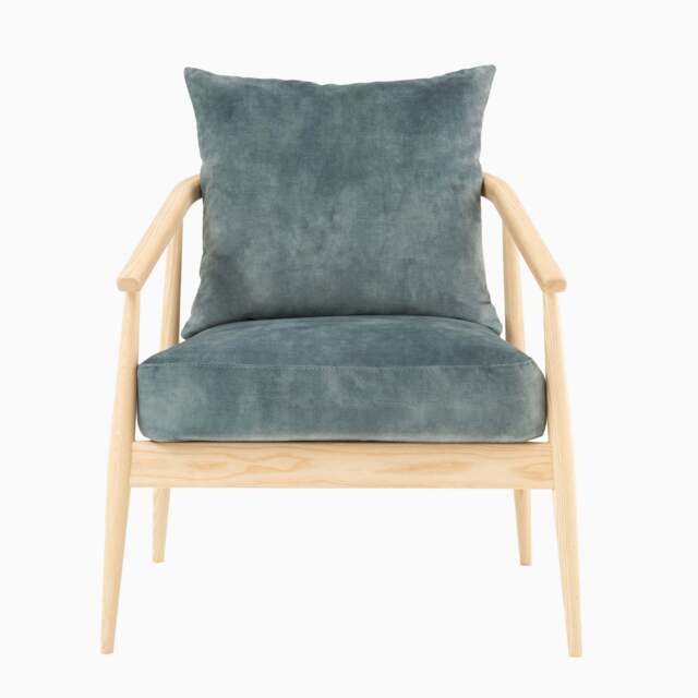 Ercol Aldbury Armchair - Chair Grade C - IB-Ink Blue Ask Stain / C746 - image 1
