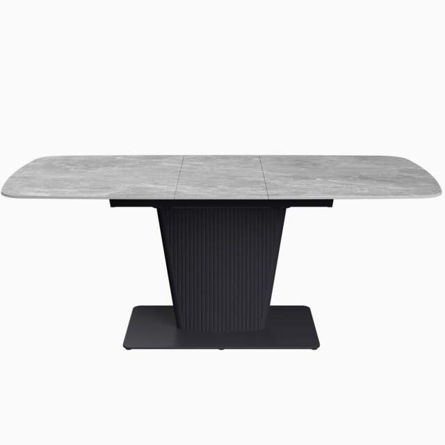 Celestia Large Extending Dining Table Light Grey - 160/200cm Extending Dining Table Light Grey Ceramic - image 1