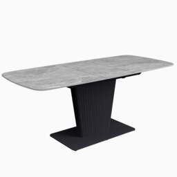 Celestia Large Extending Dining Table Light Grey - 160/200cm Extending Dining Table Light Grey Ceramic - thumbnail 2