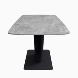 Celestia Large Extending Dining Table Light Grey - 160/200cm Extending Dining Table Light Grey Ceramic - thumbnail 3