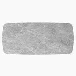 Celestia Large Extending Dining Table Light Grey - 160/200cm Extending Dining Table Light Grey Ceramic - thumbnail 4