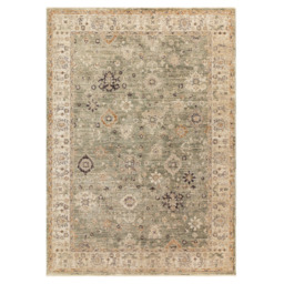 Hydra Ornate Green Rug - Ornate Green 80 x 160cm - 80cm x 160cm