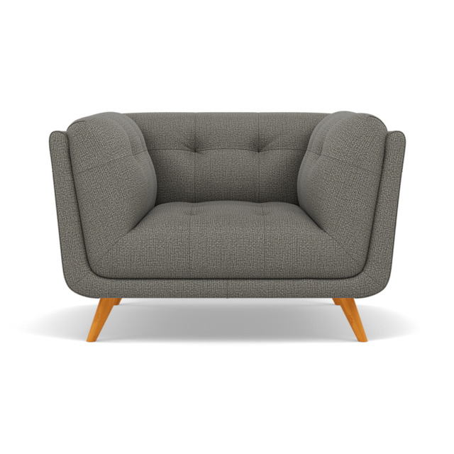Siena Armchair - Armchair F8 + Cat 60 - Hopsack Platinum 70003+Cat 60/21 - image 1