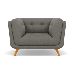 Siena Armchair - Armchair F8 + Cat 60 - Hopsack Platinum 70003+Cat 60/21 - thumbnail 1