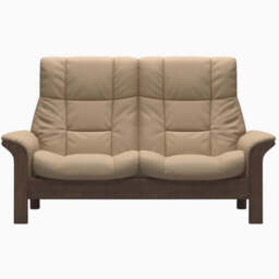 Stressless Buckingham High 2 Seater Sofa  - High 2 Seater Sofa Fabric Group 5 - Manual Recliner - Clover 50154 Burgundy