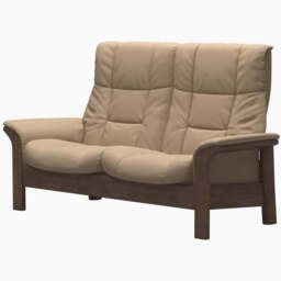 Stressless Buckingham High 2 Seater Sofa  - High 2 Seater Sofa Fabric Group 5 - Manual Recliner - Clover 50154 Burgundy - thumbnail 2