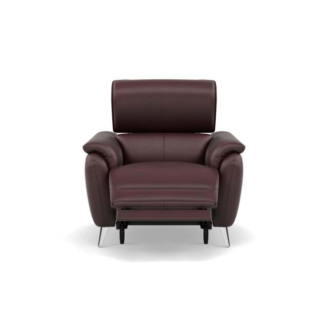 Sol Recliner Armchair - Power Recliner Armchair with Head Tilt Cat 60 - Cat-60/15 Montana Ruby - image 1