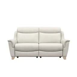 Parker Knoll Manhattan 2 Seater Recliner Sofa - 2 Seater Double Power Recliner M Grade Leather - Madri Moss