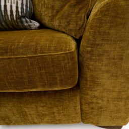 Stafford Loveseat - Cuddler Sofa Fabric - Kobe Brick / Smoke Feet - thumbnail 8