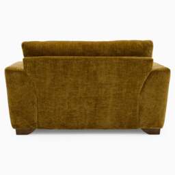 Stafford Loveseat - Cuddler Sofa Fabric - Kobe Brick / Smoke Feet - thumbnail 6