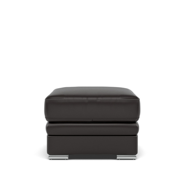 Gino Storage Footstool - Storage Stool Cat 60 - Cat-60/09 Montana Black Coffee / Metal Feet - image 1