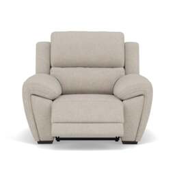 Echo Recliner Armchair - Power Recliner Chair Fabric - Power Recliner with USB - FAB-MIL-110 SAND - thumbnail 1