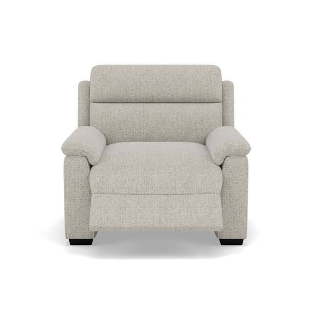 Eldon Recliner Armchair - Power Recliner Chair Fabric - Power Recliner with USB - FAB-MIL-104 OYSTER - image 1