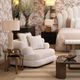Eichholtz Lxry Table Lamp Traventine And Antique Brass Finish - Table Lamp Lxry - thumbnail 2