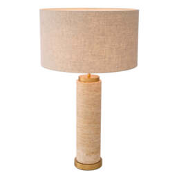 Eichholtz Lxry Table Lamp Traventine And Antique Brass Finish - Table Lamp Lxry - thumbnail 4