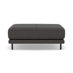 Morris Large Footstool - Rectangular footstool A Cat 25 - NC-180E SLATE GREY