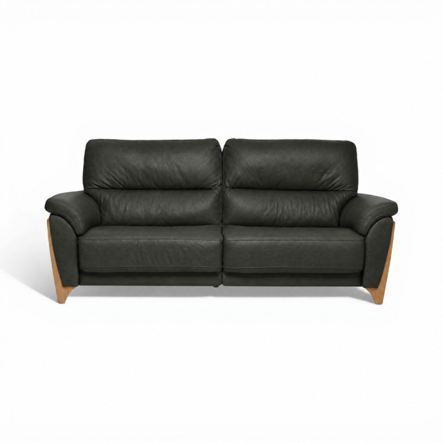 Ercol Enna 3 Seater Recliner Sofa - Medium Recliner Sofa Leather - CM - Clear Matt / L1502 - image 1