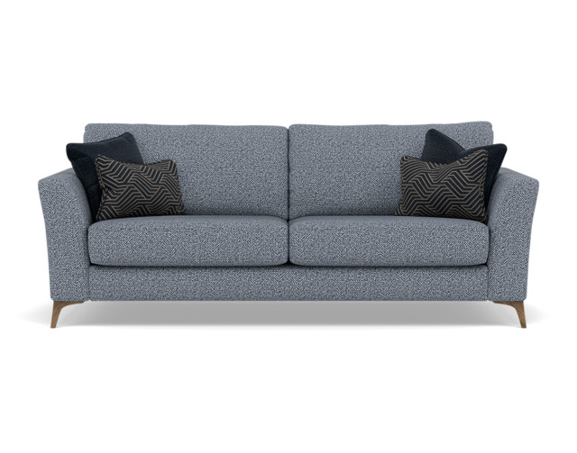 Chilton 3 Seater Sofa - 3 Seater Sofa Fabric - Smoke Feet / Barley Marine - image 1