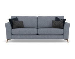 Chilton 3 Seater Sofa - 3 Seater Sofa Fabric - Smoke Feet / Barley Marine - thumbnail 1