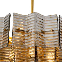 Eichholtz Silvano Chandelier Smoke and Frosted Glass Antique Brass Finish - Chandelier Silvano - thumbnail 6