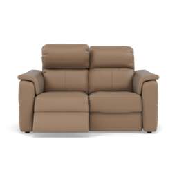 Nicoletti Giacomo 2 Seater Recliner Sofa - 2 Seater Sofa Power Recl Lumber Support CB Torello - Power With Power Headrest Footrest Lumbar & USB - Torello PS 312 Taupe - thumbnail 1