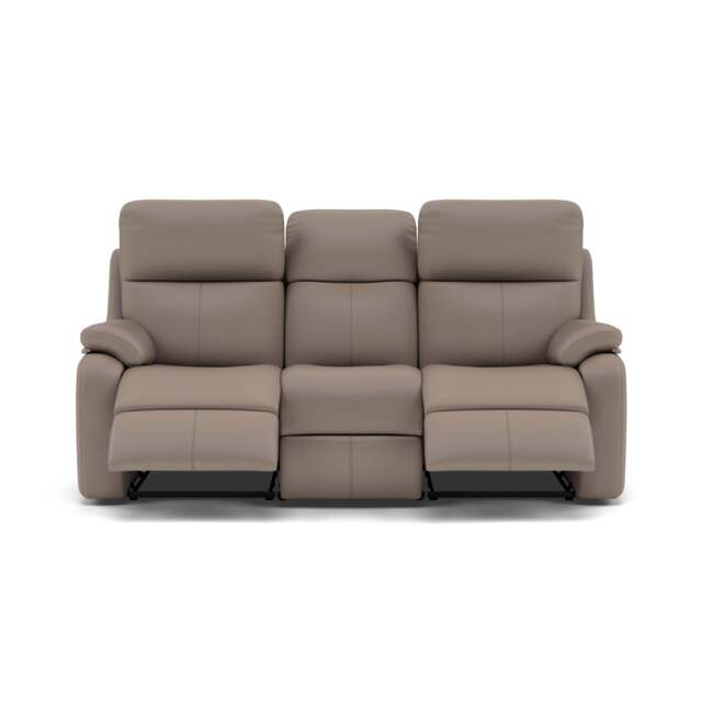 G Plan Kingsbury 3 Seater Recliner Sofa - 3 Seater Power Double Recliner Headrest + Lumbar with USB Grade H - Power with Power Headrest, Lumbar & USB - H001 Oxford Mushroom - image 1