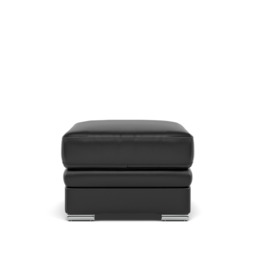 Gino Storage Footstool - Storage Stool Cat 55 - Cat-55/72 New Club Dark Grey / Metal Feet
