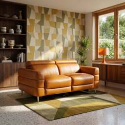 Hoy 2 Seater Sofa - 2 Str Static W/Manual Headrest Cat NL/O - NL5103 New York Sand - thumbnail 2