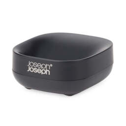 Joseph Joseph Bathroom Black Soap Dish - DISC Slim Compact Soap Dish Matt Black - thumbnail 2