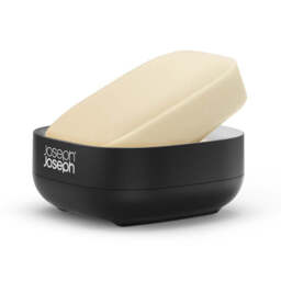 Joseph Joseph Bathroom Black Soap Dish - DISC Slim Compact Soap Dish Matt Black - thumbnail 4