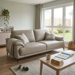 Reno 3 Seater Sofa - 2.5 Seater Cat 20S - BXS-041E SILVER GREY - thumbnail 2