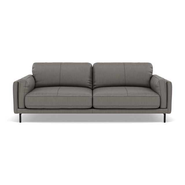 Morris 3 Seater Small Sofa - 2.5 Seater Sofa Compact Cat 25 - NC-042E ELEPHANT - image 1