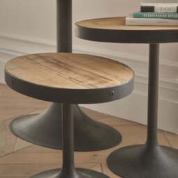 Coralia Side Table - Side Table - Small Reclaimed Solid Wood - Small - thumbnail 2