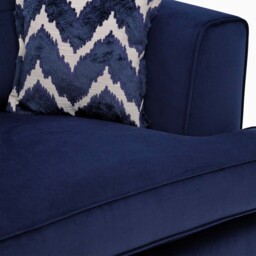 Faith Standard Back Loveseat - Love Chair Grade D - Pillow Back / Aaron Truffle / Mid Oak Feet - thumbnail 8
