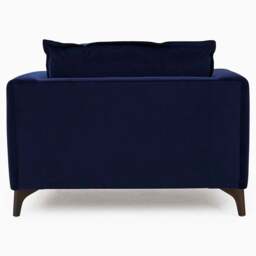 Faith Standard Back Loveseat - Love Chair Grade D - Pillow Back / Aaron Truffle / Mid Oak Feet - thumbnail 6
