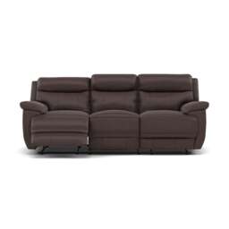 Tranquil 3 Seater Recliner Sofa - 3 Seater Sofa 2 Manual Recliners Fabric - Manual Recliner - BFA-BLJ-946 SILVER GREY