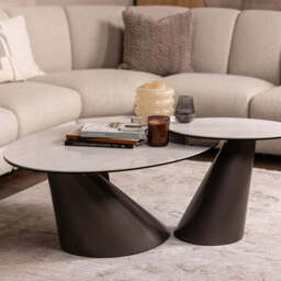 Wynter Coffee Table - Coffee Table Glass Ceramic Top - thumbnail 2